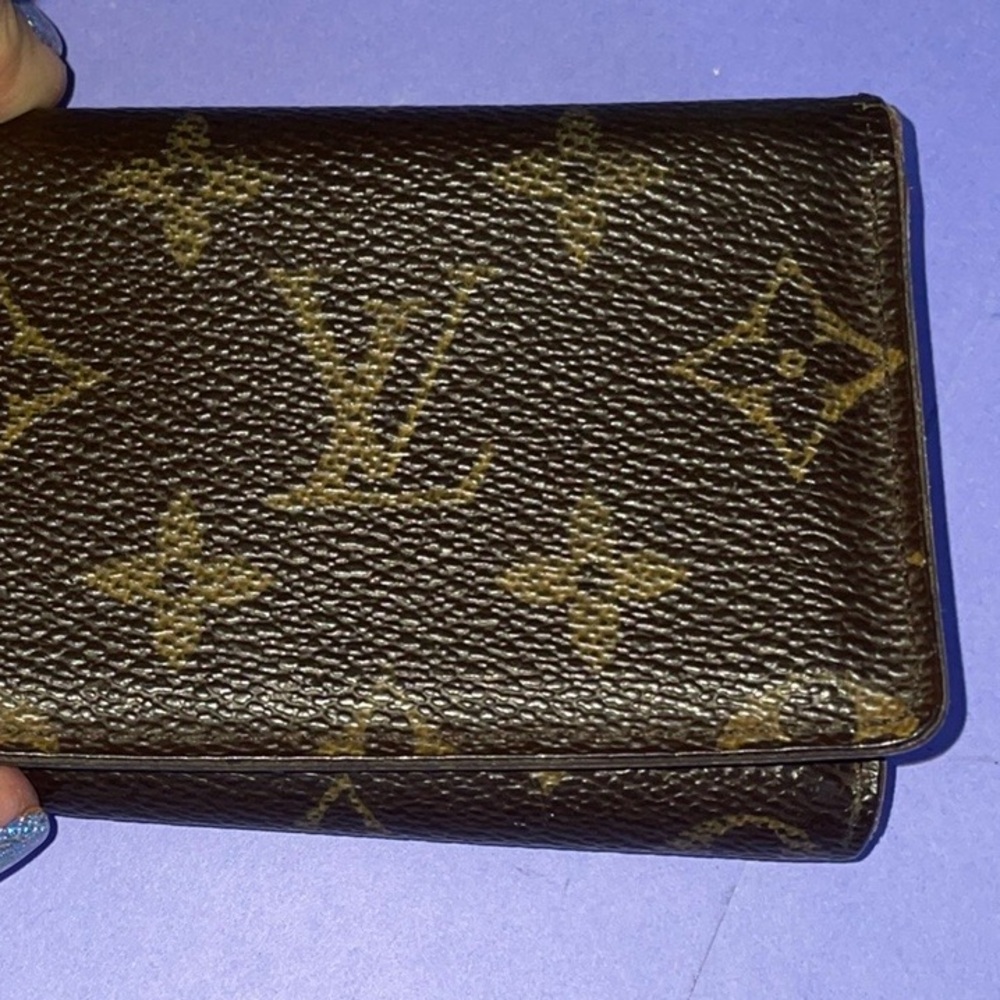 Louis Vuitton Authentic Leather Monogram Cartes de Visite Card Case M62920 - Picture 9 of 14